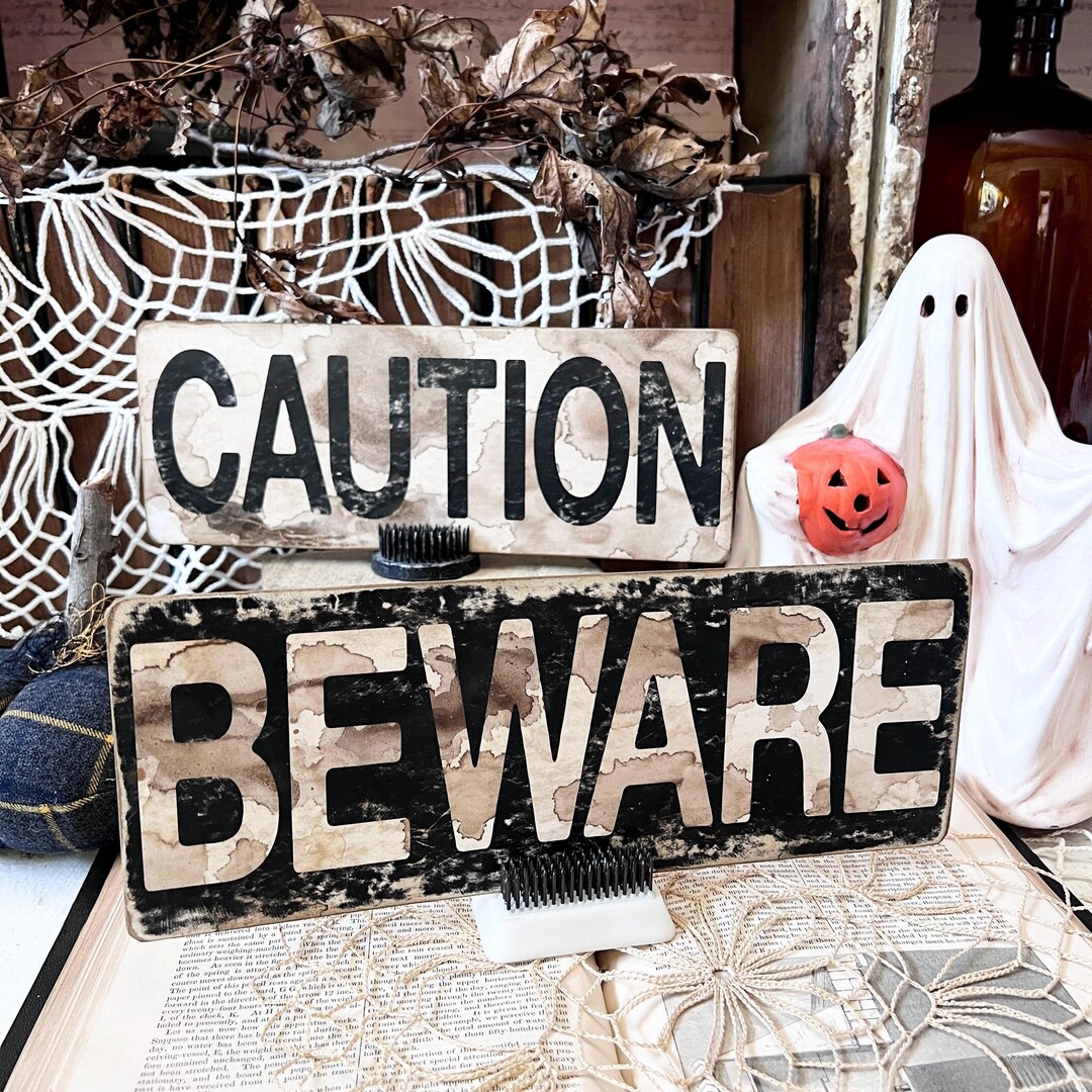 Something Bad Sign Choice of Halloween Signs -