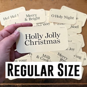 Christmas Memories flash cards - set of 42 - Christmas tree decor - gift tags - vintage look - reproduction