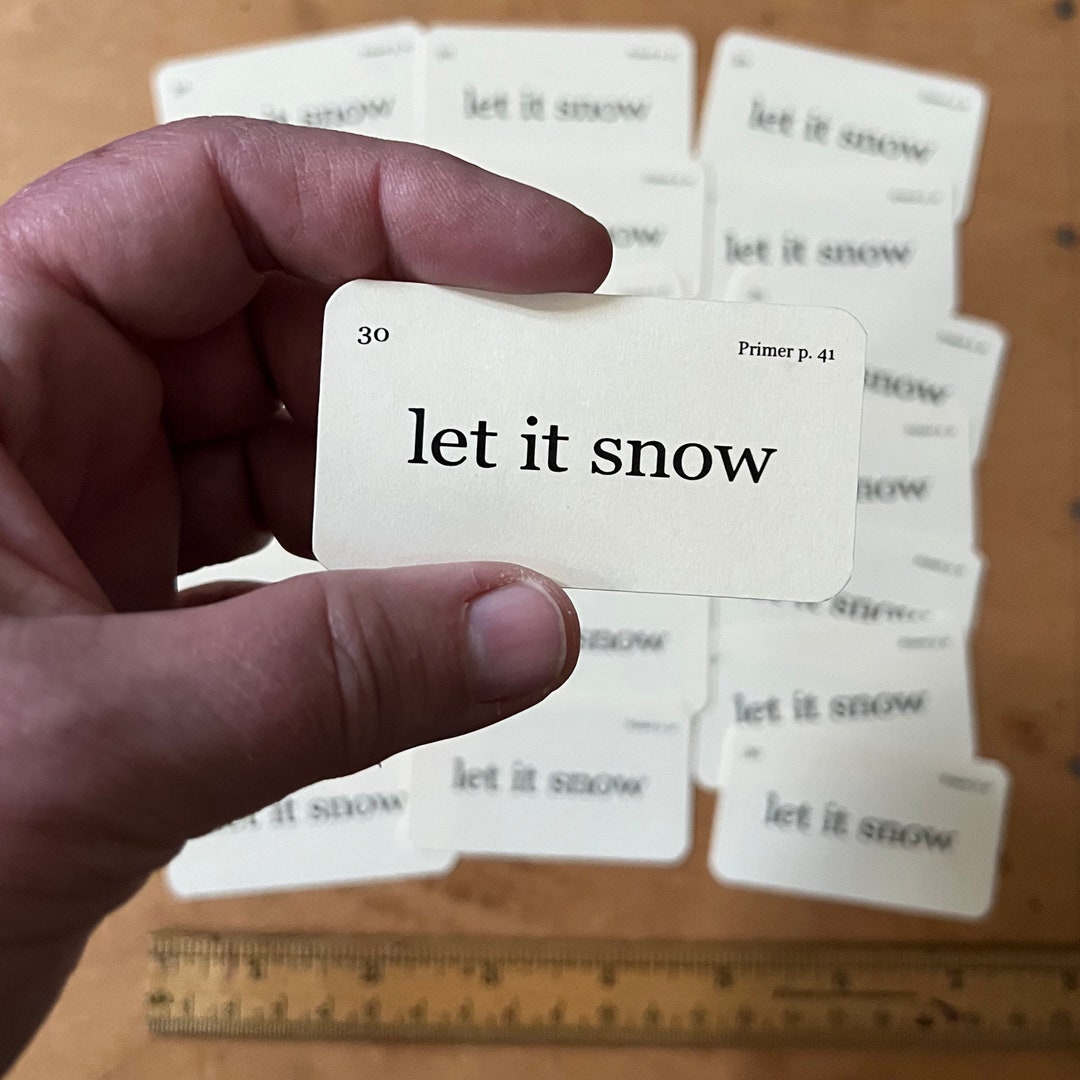 Snow Flash Card Mini