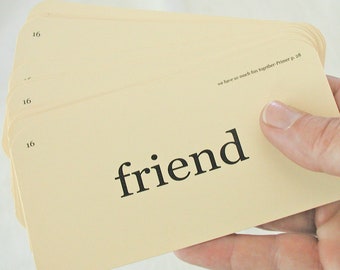 Friend Flash Cards