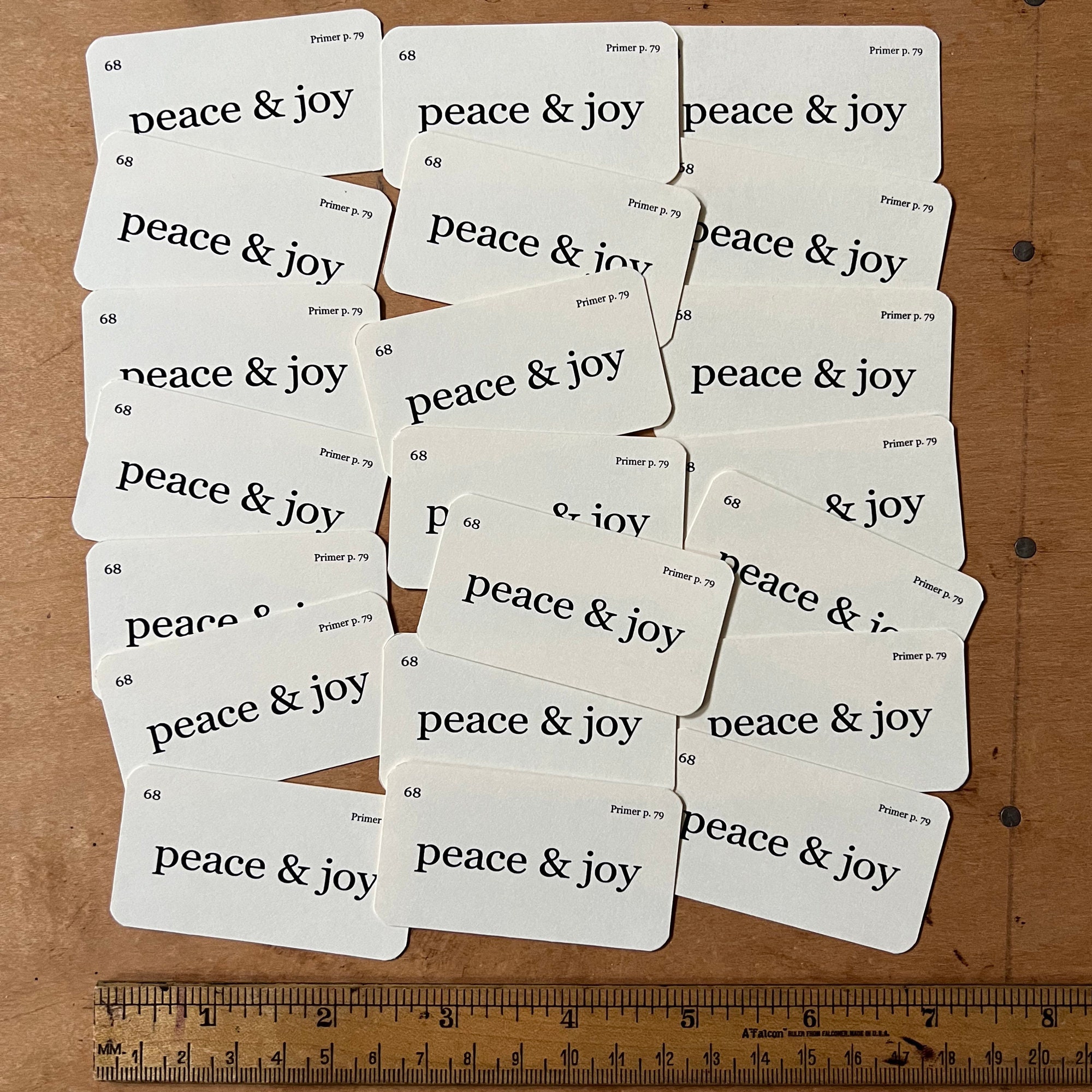 Mini Cards for Gift Bags, Set of 8 — give with joy