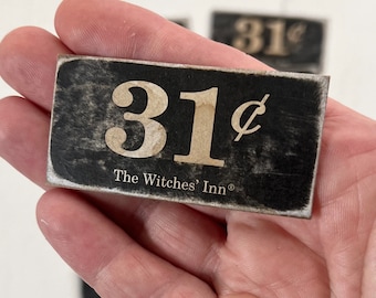 Reproduction Vintage Price tags - The Witches' Inn - set of 10 tags - 31 cents - card making - vintage displays