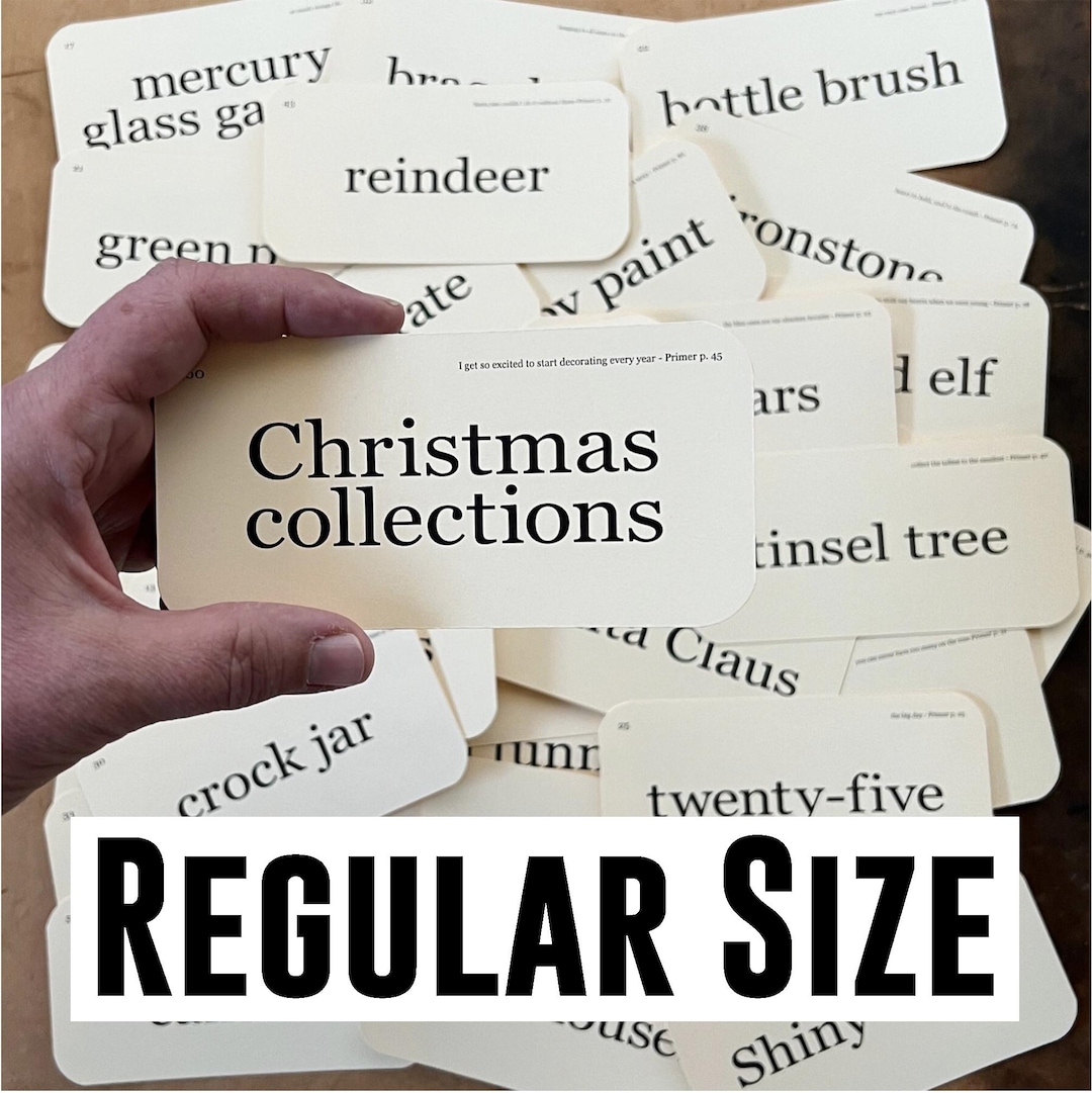 Christmas Collections Flash Cards (set of 43) Vintage Holiday Displays ...