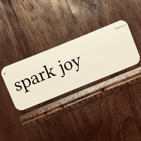 XL spark joy flash card - friendship appreciation - live life fully - find your joy - spark someone else's joy