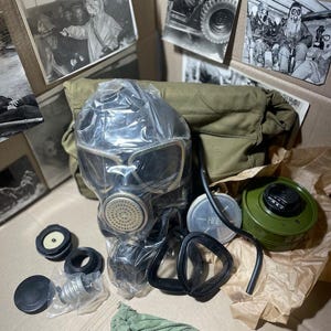 Máscara de gas soviética de la URSS PMK-2 GP-7WM Pmk 2 gp 7 gp7 PMK2 nueva original vintage militar ejército Eo-01