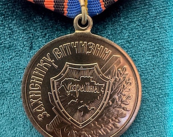 UKRAINE Medaille Ukrainischen Auszeichnung "Medaille ""Verteidiger des Vaterlandes"" Militärarmee UA Armeen der Ukraine (33)"