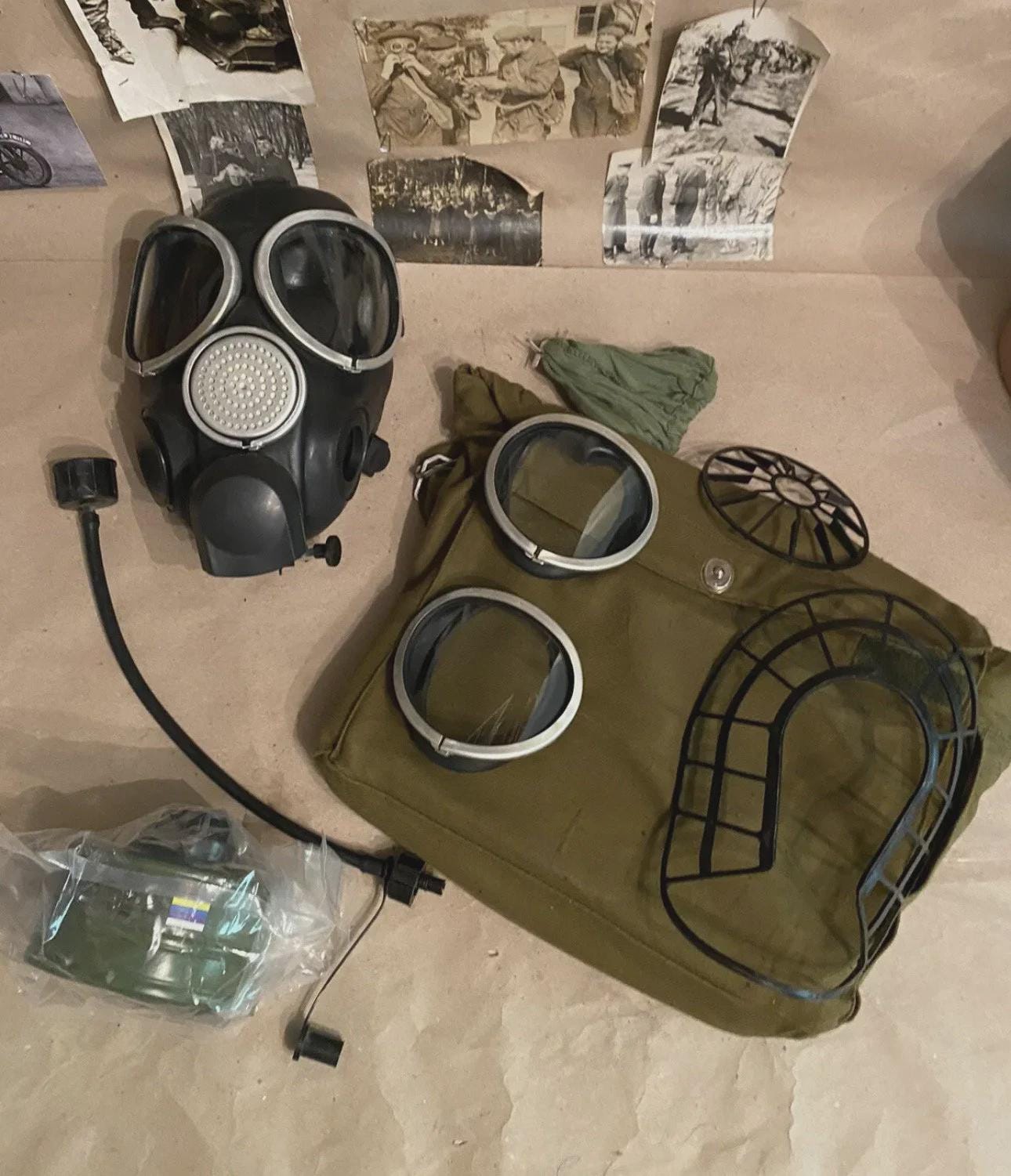 ロシア内務省 PMK-S 実物 ガスマスク サイズ1-2 MILITARY（ミリタリー） ミリタリーグッズ ガスマスク 実物 新品