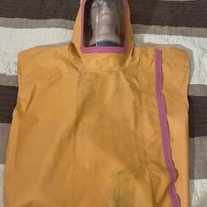 ZHZ-1 USSR mouwloos chemisch beschermend jack cape Sovjet-militair vintage 100% origineel