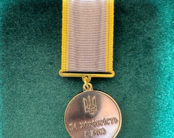 UKRAINE Medal Ukrainian Award For "Bravery in Battle" Honor Courage  Military army UA Armed Forces of Ukraine (19)