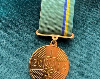 UKRAINE Medal Ukrainian Award "Volunteer ATO 2014" Honor Courage  Military army UA Armed Forces of Ukraine (18)