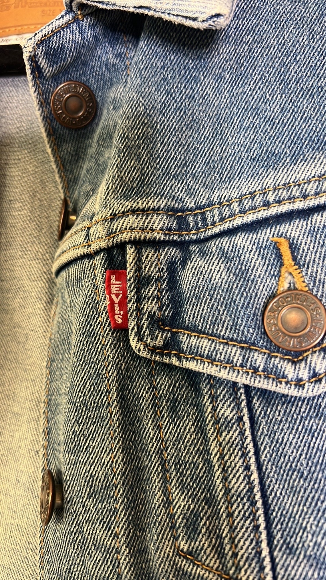 Vintage Levi’s Big E AC/DC Denim Jacket - Etsy