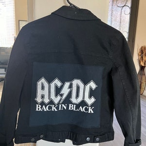 Women's Vintage AC/DC Custom Denim Jacket S - Etsy