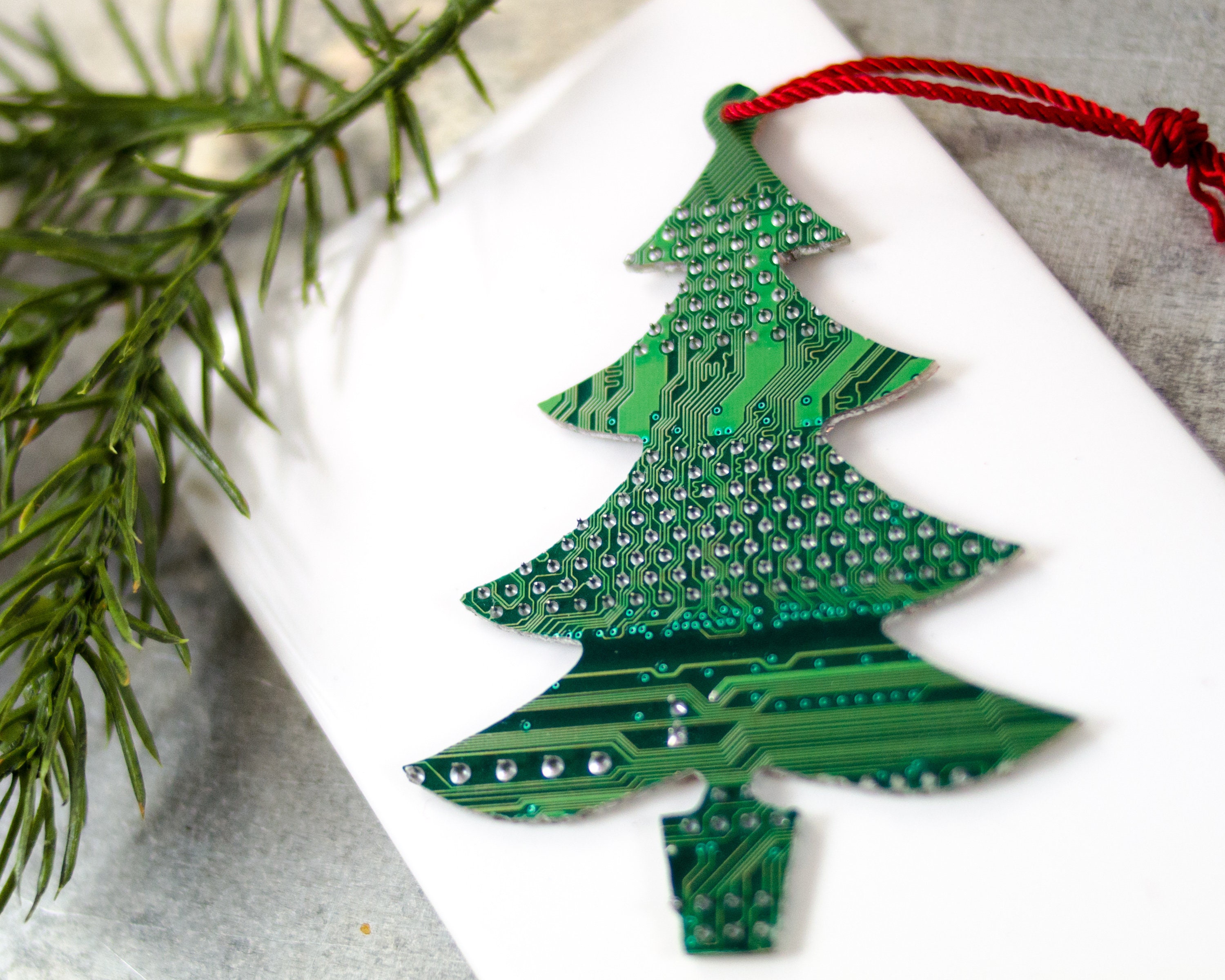 Circuit Board Christmas Tree Ornament Computer Programmer | Etsy