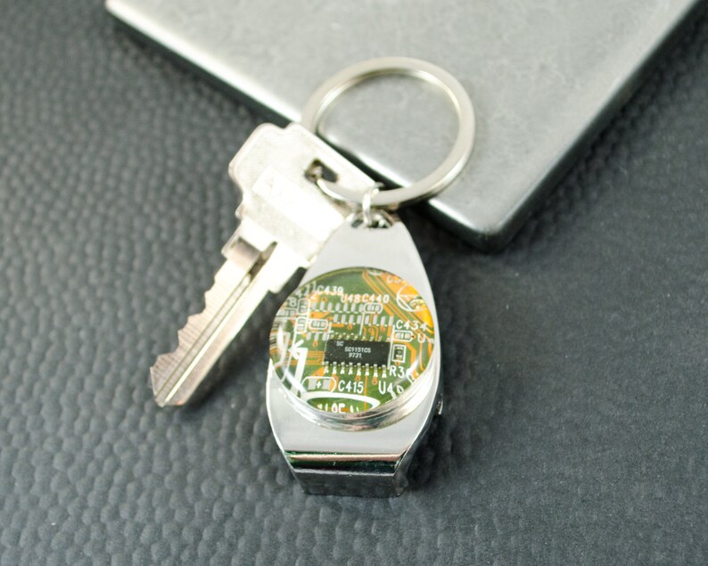 Circuit Board Bottle Opener Keychain Computer Programmer - Etsy