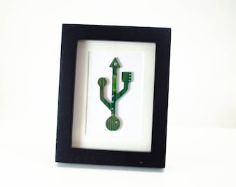 USB-Symbol-Leiterplatten-Grafik - Mini