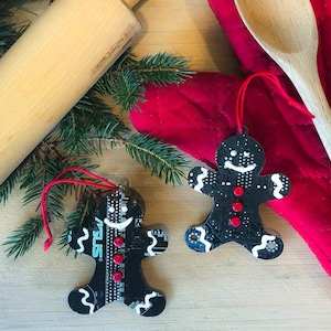 Circuit Board Gingerbread Ornament, Geeky Christmas Cookie Ornament, Holiday Geek Decor, Computer Programmer Gift, Computer Science Ornament