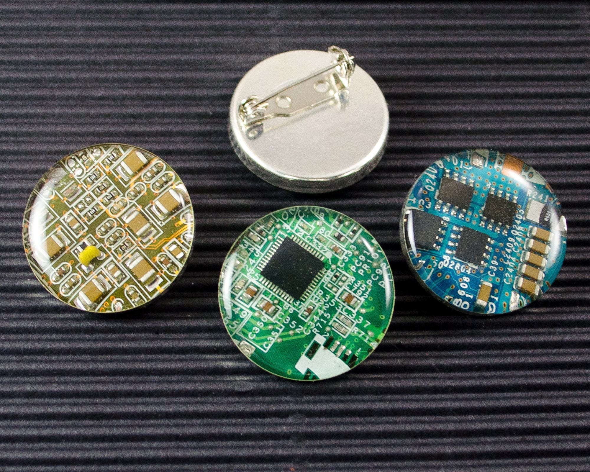 Circuit Board Pin, Recycled Motherboard Jewelry, Geek Chic Lapel ...