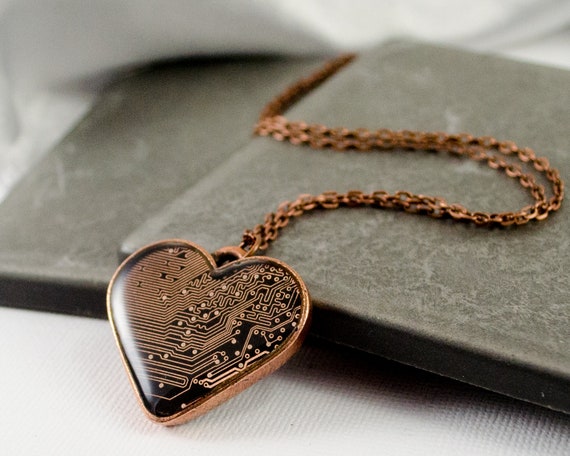 Brown on sale heart necklace