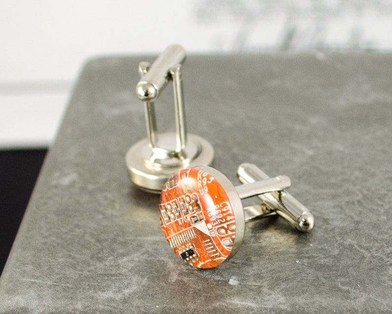 Tech Cufflinks Circuit Board Cufflinks, Wearable Technology, Engineer Gift, Groomsman ...