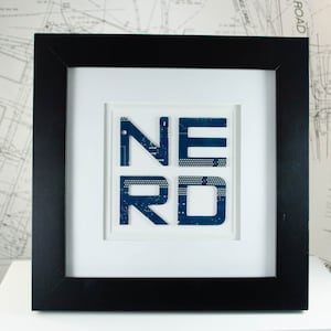Custom Circuit Board Word Art Medium Size, Geek Art, Engineer Gift, Computer Programmer Art, Personalized Art Gift, NERD Wall Art