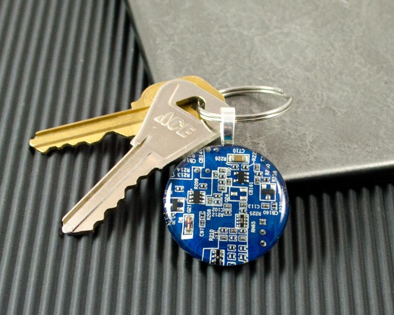 Circuit Board Keychain CHOOSE COLOR Computer Key Fob Geek Etsy