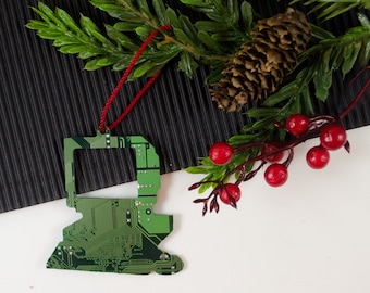 Circuit Board Computer Ornament, Computer Programmer Computer Science Gift Christmas Ornament Geek Gift Geek Decor Industrial Chic Holiday