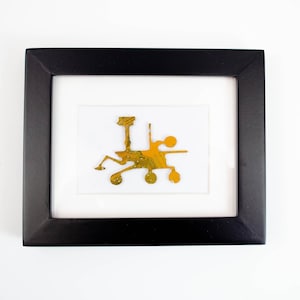 Mars Curiosity Rover Circuit Board Art - Mini Space Themed Framed Art Piece - Space Exploration Art - NASA Art