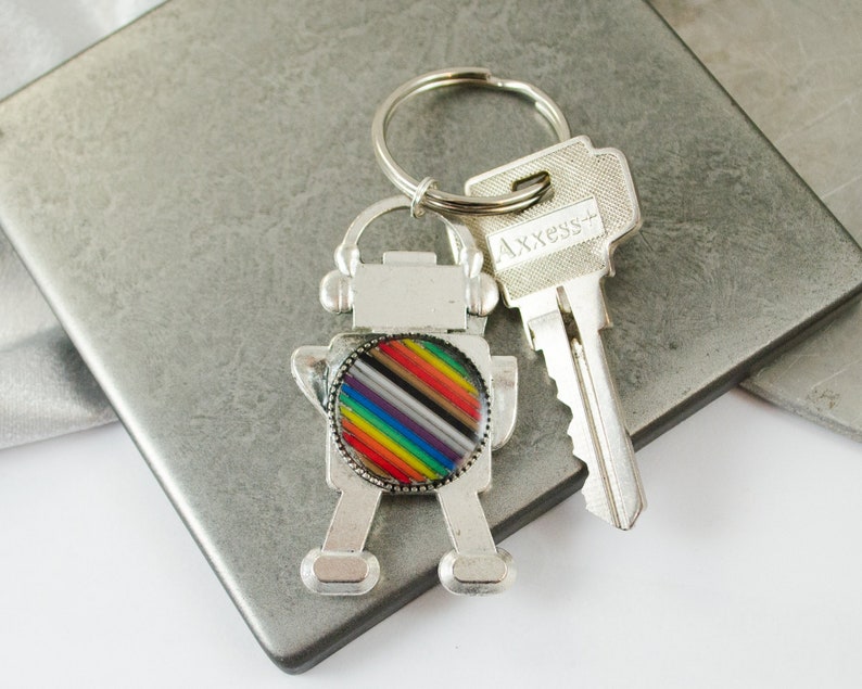 robot keychain