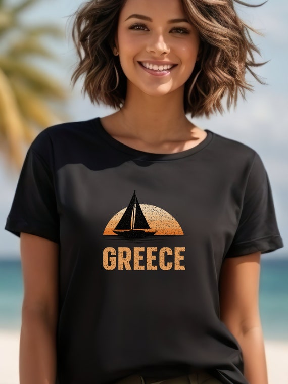 Vintage Athens Greece Sailing T-Shirt Vintage Athens Greece Sailing T-Shirt