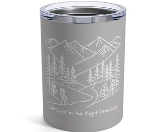 Mountain Scene Becher: Edelstahl, 10oz