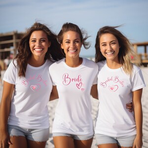 Bridesmaid Shirts, Bride Shirt, Wedding Party Shirts, Bridal Party Shirts, Maid of Honor Shirt, Bridesmaid Gift, Bachelorette Shirts, Brides