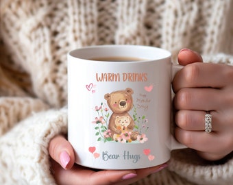 Cute Bear Mug, Baby Bear Mug, Grandma Mug, Mother's Day, Gift for Her, Baby Shower Mug, Gift for Grandma, Gift for Newborn, Coffee Mug