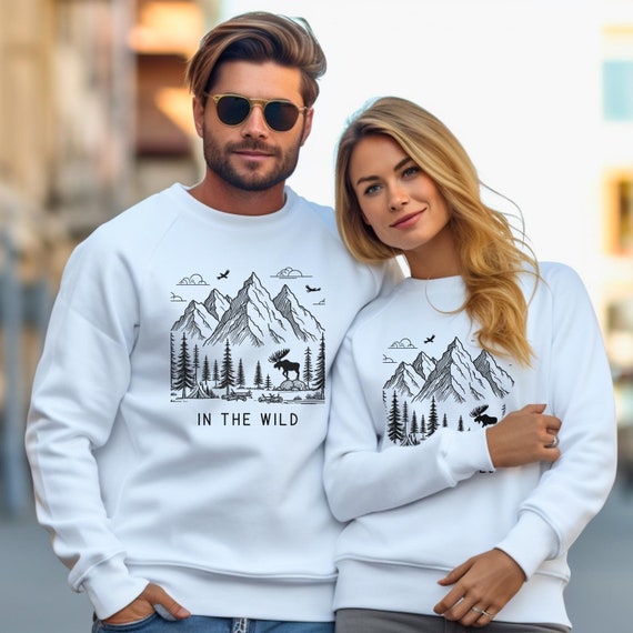 Wilderness Graphic Sweatshirt: Cozy Adventure Camping Shirt