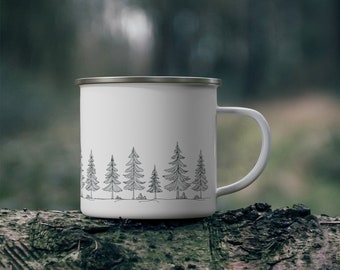 Enamel Camping Mug: Stainless Steel Campfire Coffee Cup