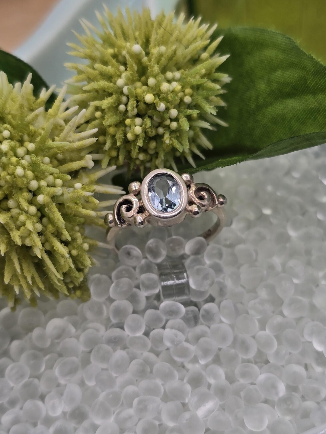 Vintage Sterling Silver Blue Topaz Ring – Size 7 – Thailand 925 ...