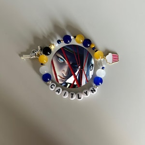 Caitlyn Kiramman, Arcane and League of Legends inspired handmade bracelet