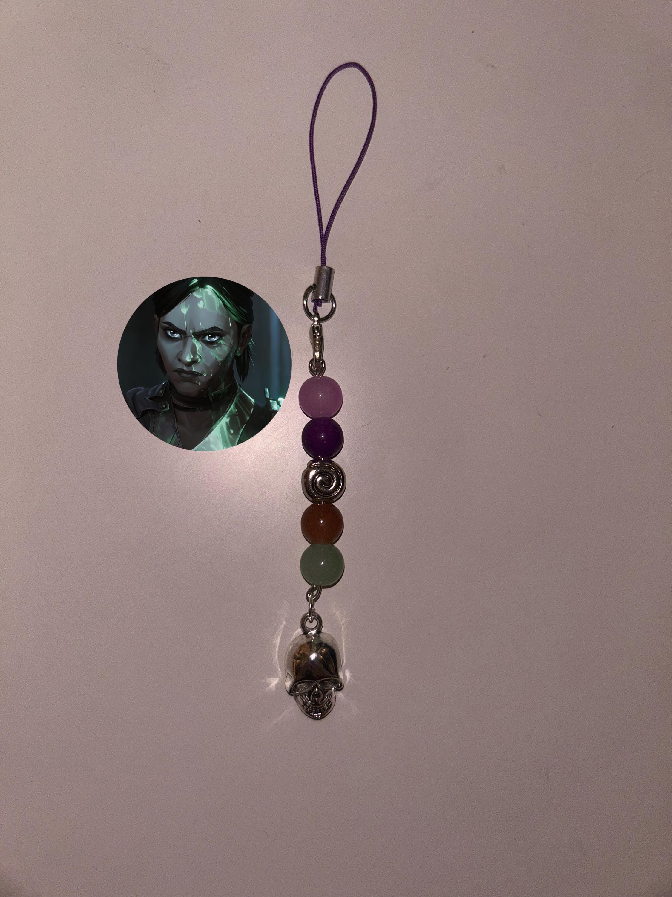 Sevika Arcane and League of Legends inspired handmade phone charm