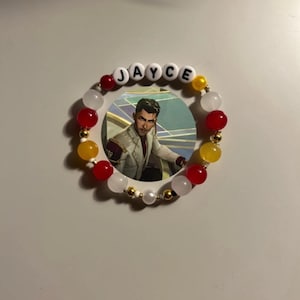 Jayce Talis, Arcane and League of Legends inspired handmade beaded bracelet