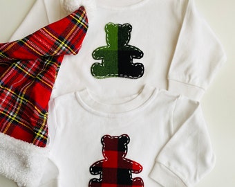 Holiday Teddy Bear Onesie or Sleep-and-Play