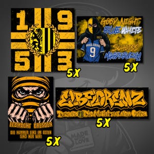 Dresden stickers - 20 stickers in a set or individually selectable