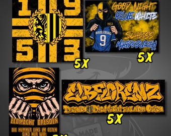 Dresden stickers - 20 stickers in a set or individually selectable