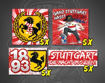 Stuttgart stickers - 20 stickers in a set or available individually