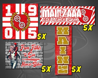 Mainz stickers – 20 stickers in a set or available individually