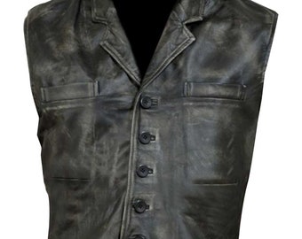 Anson Mount Hell on Wheels Cullen Bohannon Motorcycle Biker Genuine Leather Vest