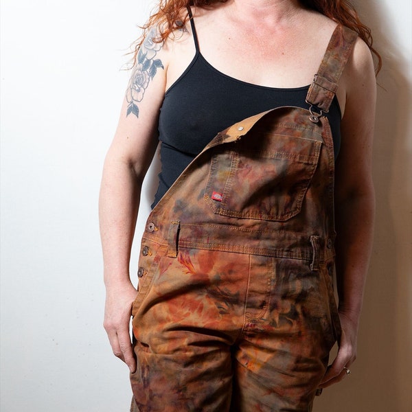 Heart and Steel Overalls - Woman’s - Hand Dyed - Tie Dye - Spring Fashion