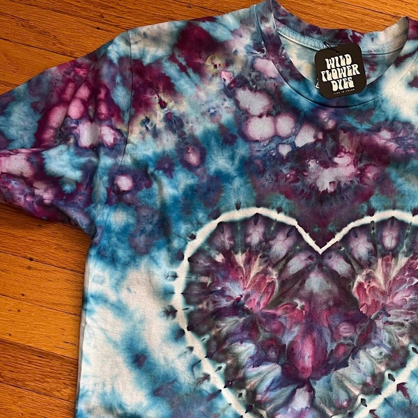 From The Heart Tie Dye Shirt - Hand Dyed - Pastel