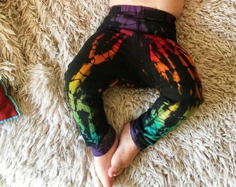 Lite Brite Pants - Tie Dye Leggings - Just For Kids - Color Therapy - Rainbow Pants