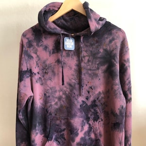 Brick Dust Hand Dyed Hoodie - Tie Dye Pullover - Men&#39;s Sweatshirt