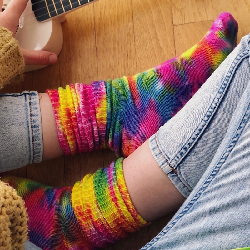 cheap tie dye socks