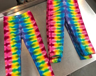 Happy Pants - Tie Dye Leggings - Just For Kids - Color Therapy - Rainbow Pants